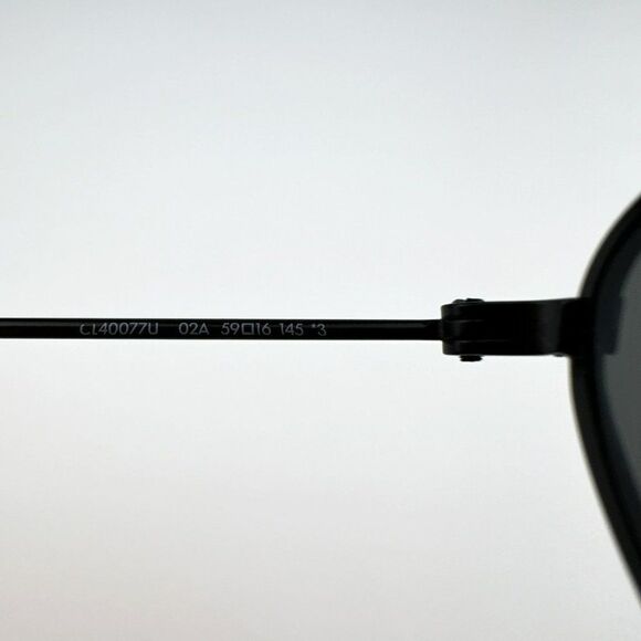 NEW Celine CL40077U 02A Matte Black Smoke Pilot Unisex Sunglasses CL 40077u - Picture 9 of 12